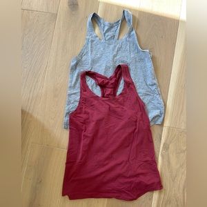 Lululemon Love Tanks size 6 red and grey pack of 2